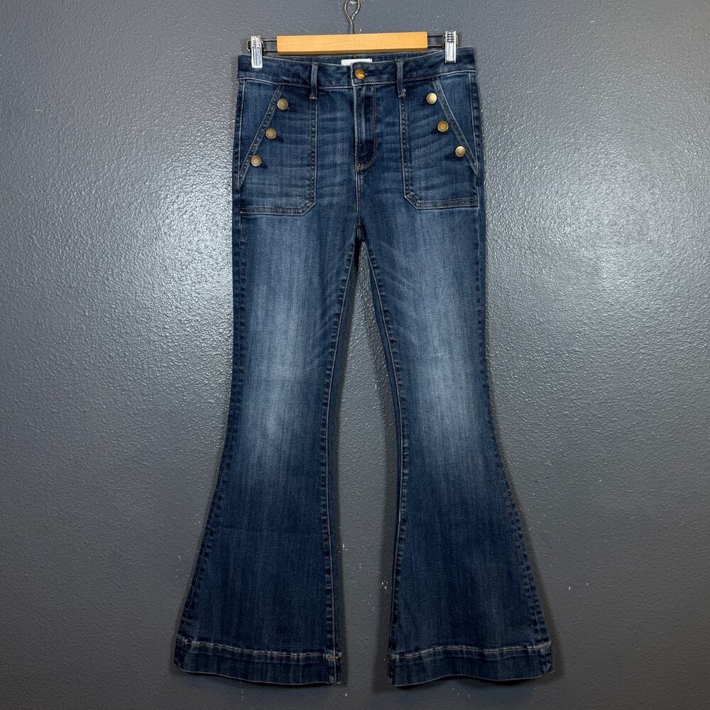 Driftwood 27/32 women’s blue denim jeans FARRAH Flare pants